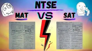NTSE: MAT vs SAT || Stage-1 || Stage-2