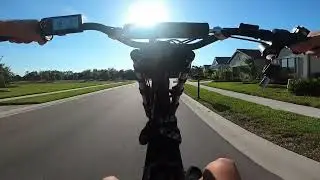 Riding around my neighborhood on my Ridstar Q20 (wheelies)