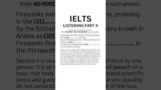 Практический тест IELTS Listening 2024 - Раздел 4 #ieltsexam #ieltslistening #learnenglish
