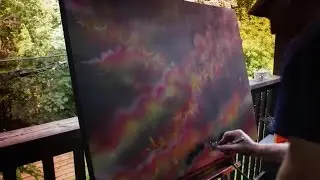 Phoenix Nebula Time-lapse - Abstract Space Painting by Jams32