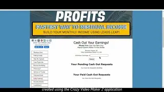 LeadsLeap Profits - My first Payout Request