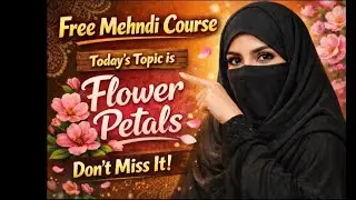 Flower petals tutorial | Free mehndi course | Mehndi design 