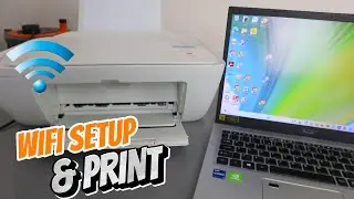 How To Setup /Connect HP DESKJET 2710E Printer To WIFI  with PHONE and COMPUTER| Printer WIFI SETUP