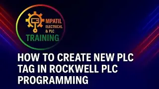 How to create a new plc tag in Rockwell PLC  programming#plc #plc_programming #automation #education