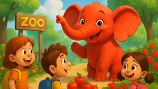 Chidiya Ghar Ke Rang Birange Hathi | Learn Colors with Elephants | 3D Animated Kids Rhyme