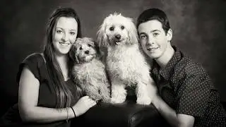 Melbourne Studio Pet Portraits with two Cavoodles
