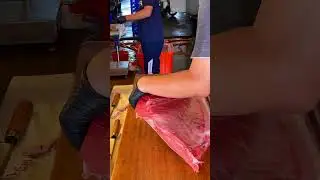 Massive Bluefin Tuna Otoro Fillet &ndash; Unbelievable Cuts of Premium Tuna! #bluefin #tuna #otoro
