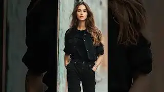 Chic Black Ensemble with Effortless Elegance #fashion #blackstyle #urbanchic