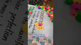 Decoration 🌸 #educationalproject #nursingstudent #cnmch #pbbscnursing #2024shorts
