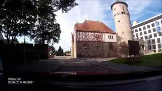 Ortsdurchfahrt im Dieburger Becken/DI: Dieburg (West rein zum Zentrum)