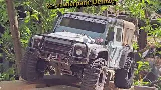 🚙💨 **DEFENDER FUN @ RC-CRAWLERPARK DEINZE!** 💥 #traxxasdefender #rccrawler