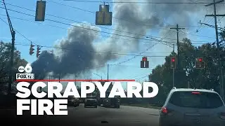 Smoke visible for miles on Columbus' east side