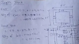 Septic Tank | Septic Tank Construction | Septic Tank Design | Quantity Surveying
