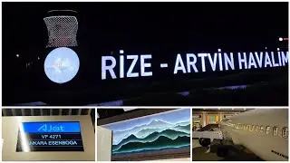 RİZE - ARTVİN HAVALİMANI | İlk Kez Uçağa Biniyorum! | Esenboğa Havalimanı | Vlog