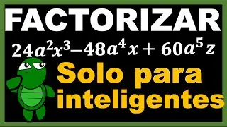FACTORIZACIÓN POR FACTOR COMUN con  COEFICIENTES GRANDES aplicando  MAXIMO COMUN DIVISOR,