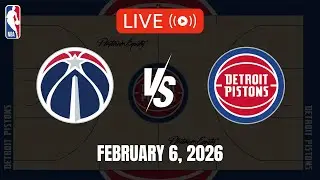 NBA LIVE! WASHINGTON WIZARDS vs DETROIT PISTONS | 2025-26 NBA SEASON | Feb. 6, 2026 | NBA 2K26