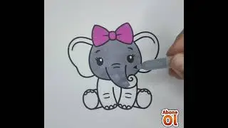 eğlenceli fil boyama #drawing #games #art #coloring #kids