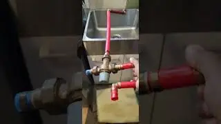 Replacing mixing valve for water heater #plumbing