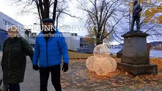 PORSGRUNN NORWAY, Virtual Walking Tour🇧🇻 Walking From Storgata-Kammerherrel&oslash;kka 4K/60ftp