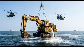 Reviving a Legend: Salvaging the Giant Komatsu PC2000 Excavator Lost on the Ocean Floor 🏗️🌊🛠️