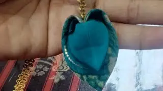 HEART' 💙💚 SHAPE LATKAN DESIGN USING FABRIC SQUARE PIECES|| CLEVER SEWING TIPS|🧵✂️🪡🛑 |