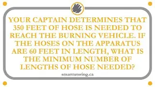 Firefighter Math: Minimum Number of Lengths