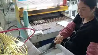 12 colors pvc label dispensing machine with UV lamp for face color curing, pvc logo making machine