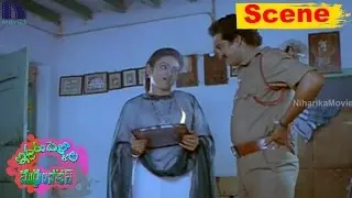 Divyavani and Poojitha Argues For Rajendraprasad - Comedy Scene - Iddaru Pellala Muddula Police