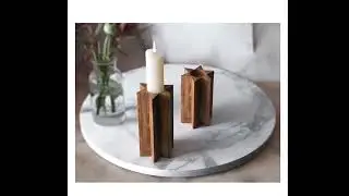 WOOD CANDLE HOLDER #wood #handmadewoodworking #candle holder #handicraft  #mubkhar  #handmade #art