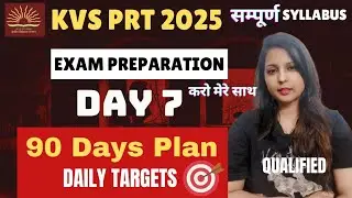 DAY 7 Daily Target (KVS PRT) 90 Days Study Plan #kvsprt @onlinepadhai18
