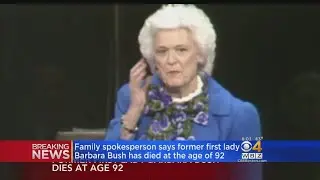 Former First Lady Barbara Bush Dies At Age 92