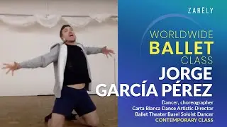Jorge Garc&iacute;a, Soloist Dancer with Ballet Theater Basel. Contemporary ballet class