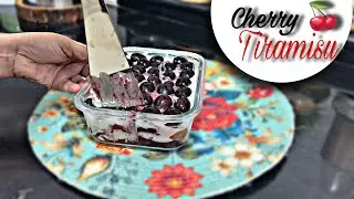 5 मिनट में Cherry Tiramisu 😍 | Creamy No Bake Dessert | Easy Italian Sweet