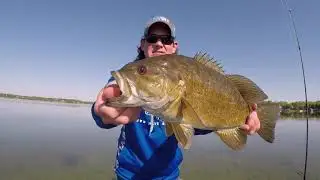 Bed Fishing for Smallmouth Bass in Clear Water (Waukesha, WI)