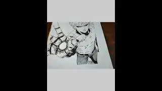 Drawing Genos | One punch man #shortvideo #art #drawinganime