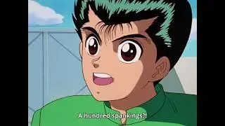 koenma got a hundred spankings as a punishment ( yu yu hakusho )