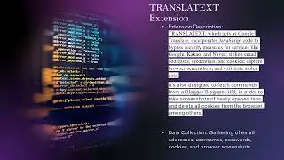 TRANSLATAXT - Chrome extention -Kimsuky/#cs50 Cyber incidence march2024