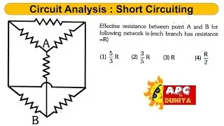 Short Circuiting | Circuit Analysis |Effective resistance between point A and B for following networ