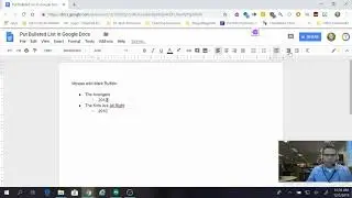 Create a List with Bullets in Google Docs