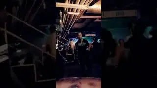 Peaceman in the back stage club