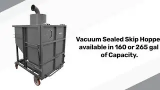 Industrial Vacuum Cleaner | DGVL 150 SE + Vacuum Sealed Skip Hopper  | Delfin Industrial