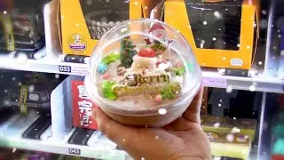 Christmas Snow Globe Cake From Vending Machine
