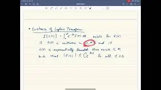 Existence of Laplace Transforms