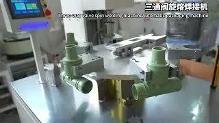 three way valve welding machine semi auto making machine