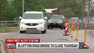 Bluffton Road Bridge to briefly close for work Thursday