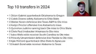 Top 10 transfers of the 2024 college football season