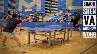 Simon Shen vs Andrew Wong // NCTTA West Divisional UCSB vs UCLA