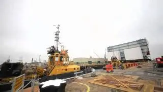 LB02 leaves Portsmouth for Rosyth. May 21, 2012