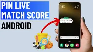 How to Pin Live Match Score on Android (Any Sport)
