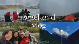 weekend getaway with my besties 🫶🏻 at Lachen north Sikkim. #camping 🏕️🪵🔥